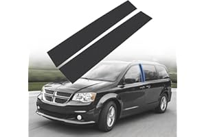 CARMOCAR B Pillar Side Molding Windshield Outer Trim Replacement for 2008-2016 Chrysler Town Country，2008-2020 Dodge Grand Caravan(Left & Right 2 Pack) Replaces 926-446 926-445 5020664AD 5020665AC