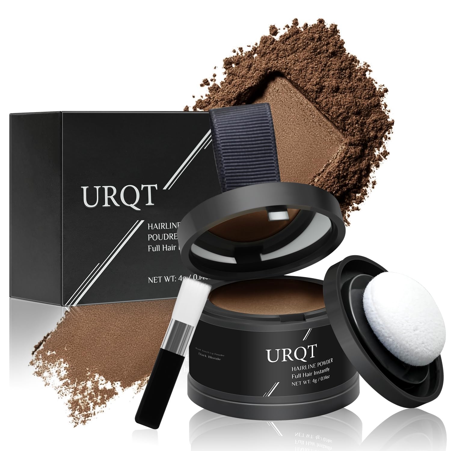 Magic Hairline Shadow - Instantly Thicken Thinning Hair, Water & Sweat Resistant Hairline Powder Mascara for Women and Men (# Dark Blonde)