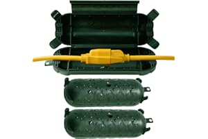 YOJOE 3 Pack Outdoor Extension Cord Cover Waterproof, Green Cord Protector Connector Electrical Safety Box to Protect String Lights Outdoor Plug, Outlet, Christmas Decorations Lights