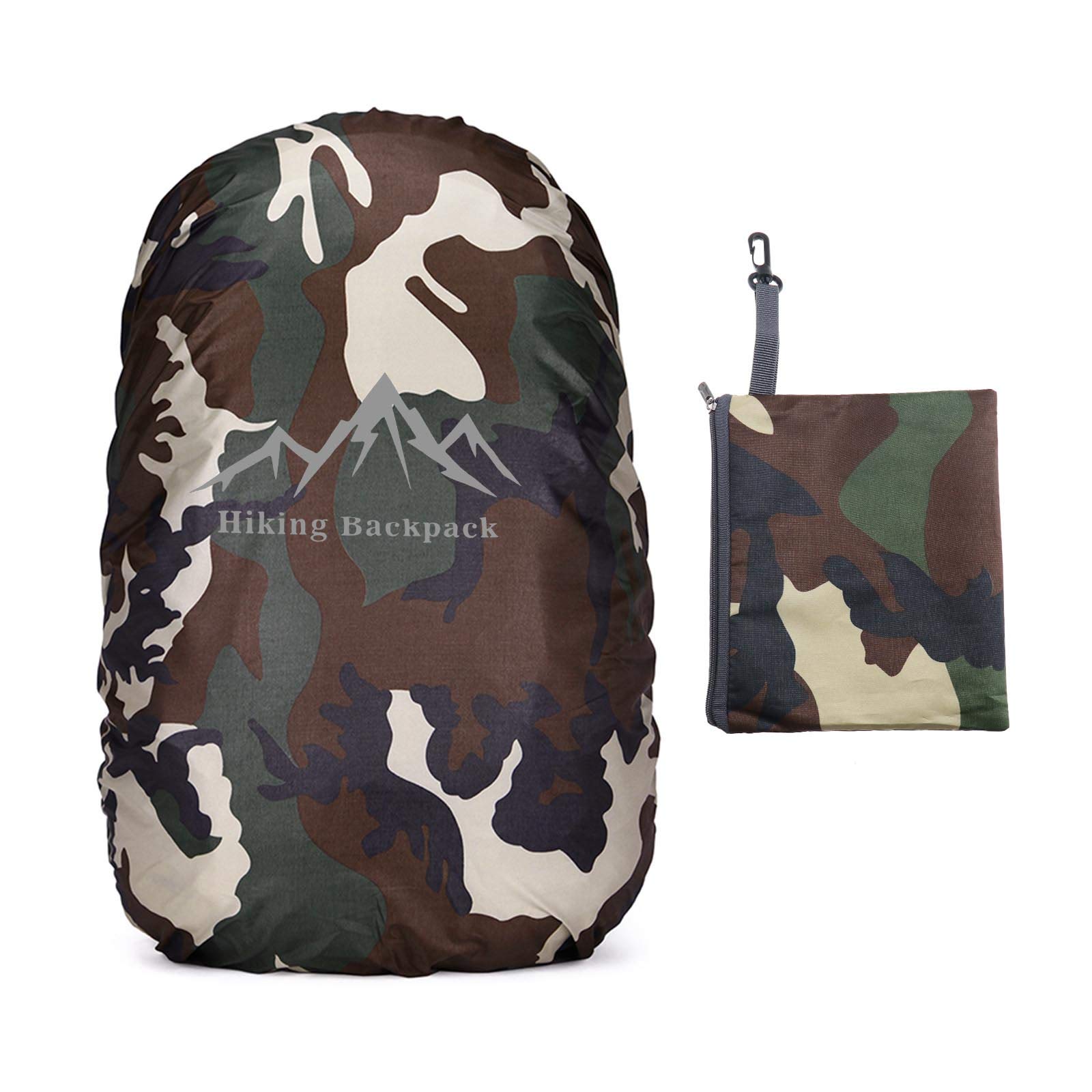 Create idea Rain Cover Backpack with Storage Bag 35L Waterproof Bag Tactical Outdoor Camping Hiking Climbing Raincover Camouflage