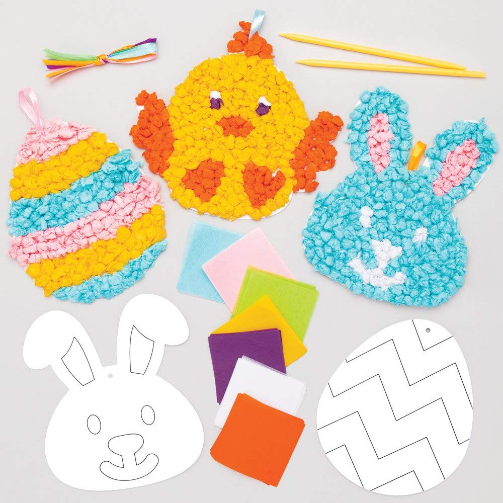 Baker Ross Easter Tissue Papers - Pack of 5, Kids Crafts Supplies (AT518)