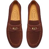 Journey West Ivy Style Suede Slip-on Penny Loafers Shoes for Women