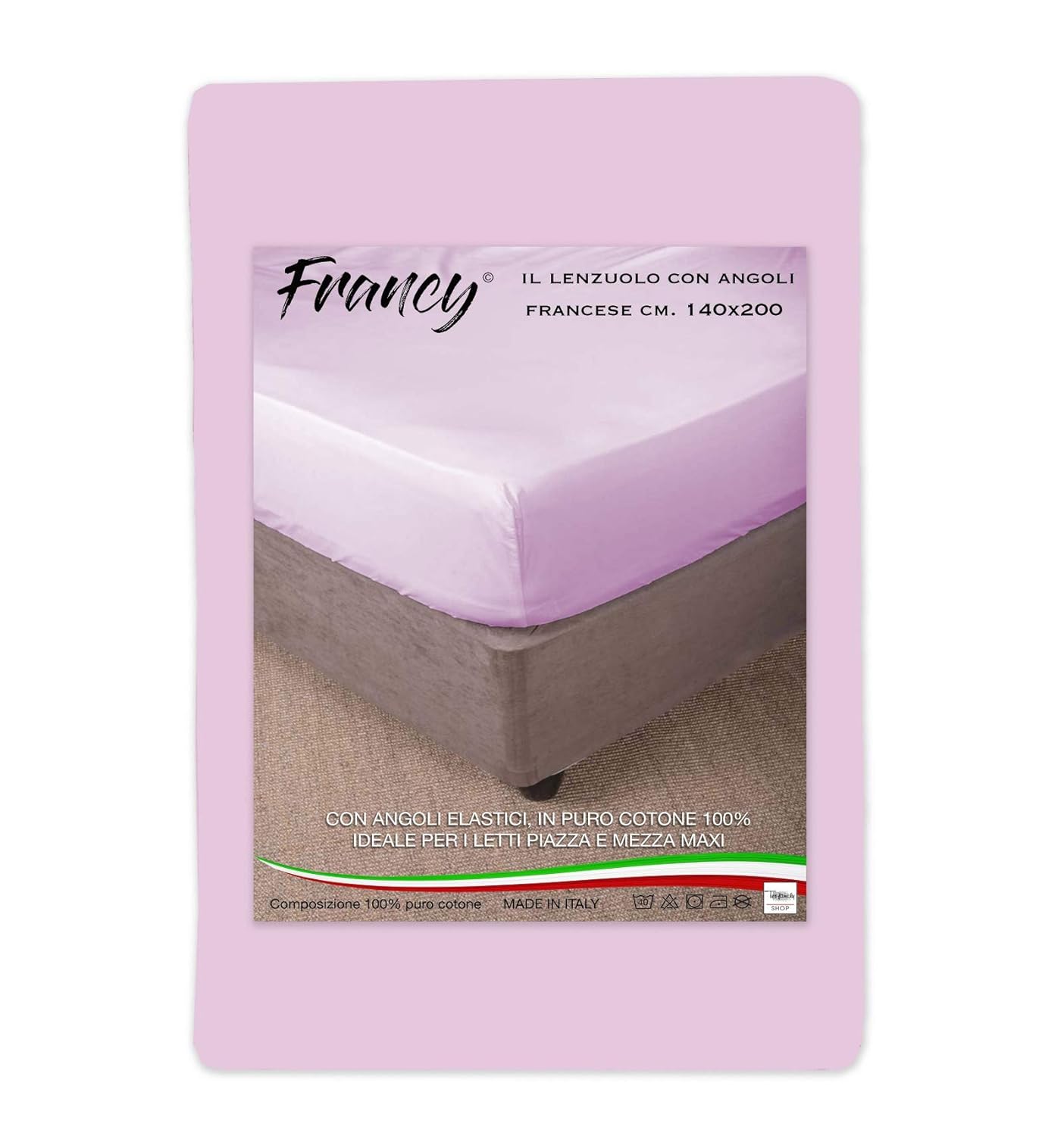 tex family sábana Francy con Esquinas Rosa Francesa 1 Plaza y ...