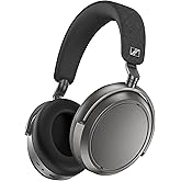 Sennheiser Momentum 4 Wireless Headphones, Bluetooth for Crystal-Clear Calls w/Adaptive Noise Cancellation, 60h Battery Life, Customizable Sound, Graphite Grey (Renewed)