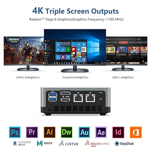 Radeon Vega Mini Pc Amd Ryzen Pro 2500u Gaming Radeon Vega Ryzen