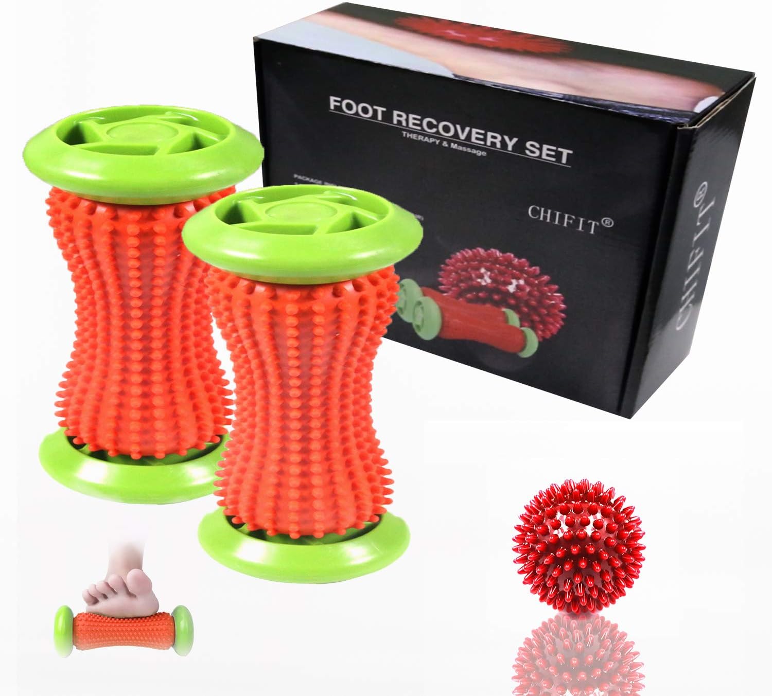 ChiFit Foot Rollers, Plantar Fasciitis Massage Rollers(A Pair to Each