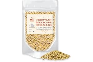 Yerbero - Frijol Peruano Mayocoba (Canary) Beans Bulk 20 LB (9.10 kg) - Mayo Coba Peruvian Beans, All Natural, Triple Washed, Premium Quality From Sinaloa Mexico.