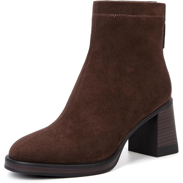 Amazon.com | IDIFU Women's Aliza Fashion Square Toe Short Boots