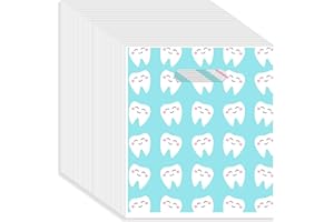 BlissfulTie 800Pcs Dental Bags, Tooth Patient Care Dental Bags, 9 x 8 Inches dental goodie bags, for Dental Clinics, Schools and Patient use (Style 8)