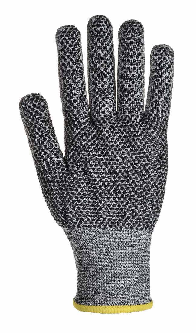 Portwest A640 Cut Resistant Sabre-Dot Glove Grey, XX-Large, XXL