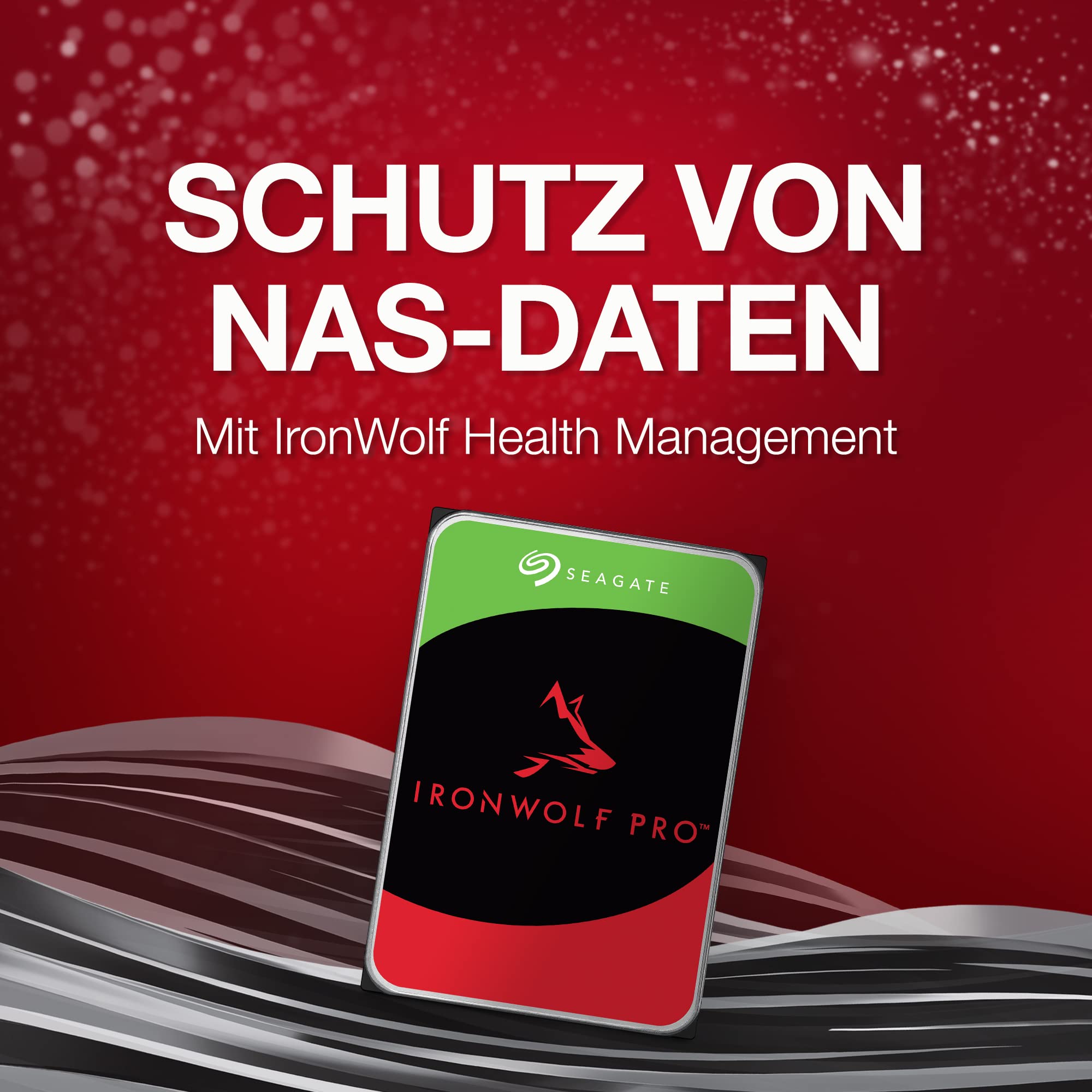 Seagate IronWolf Pro 16TB, NAS interne Festplatte HDD, 3.5 Zoll, 7200 U/Min, CMR, 256 MB Cache, SATA 6 GB/S, inkl. Data Rescue Service (ST16000NTZ01) 5