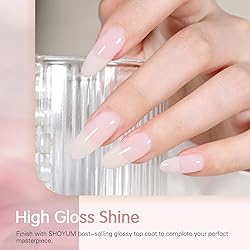 SHOYUM Icy Jelly Nude Pink Gel Nail Polish Set of 6