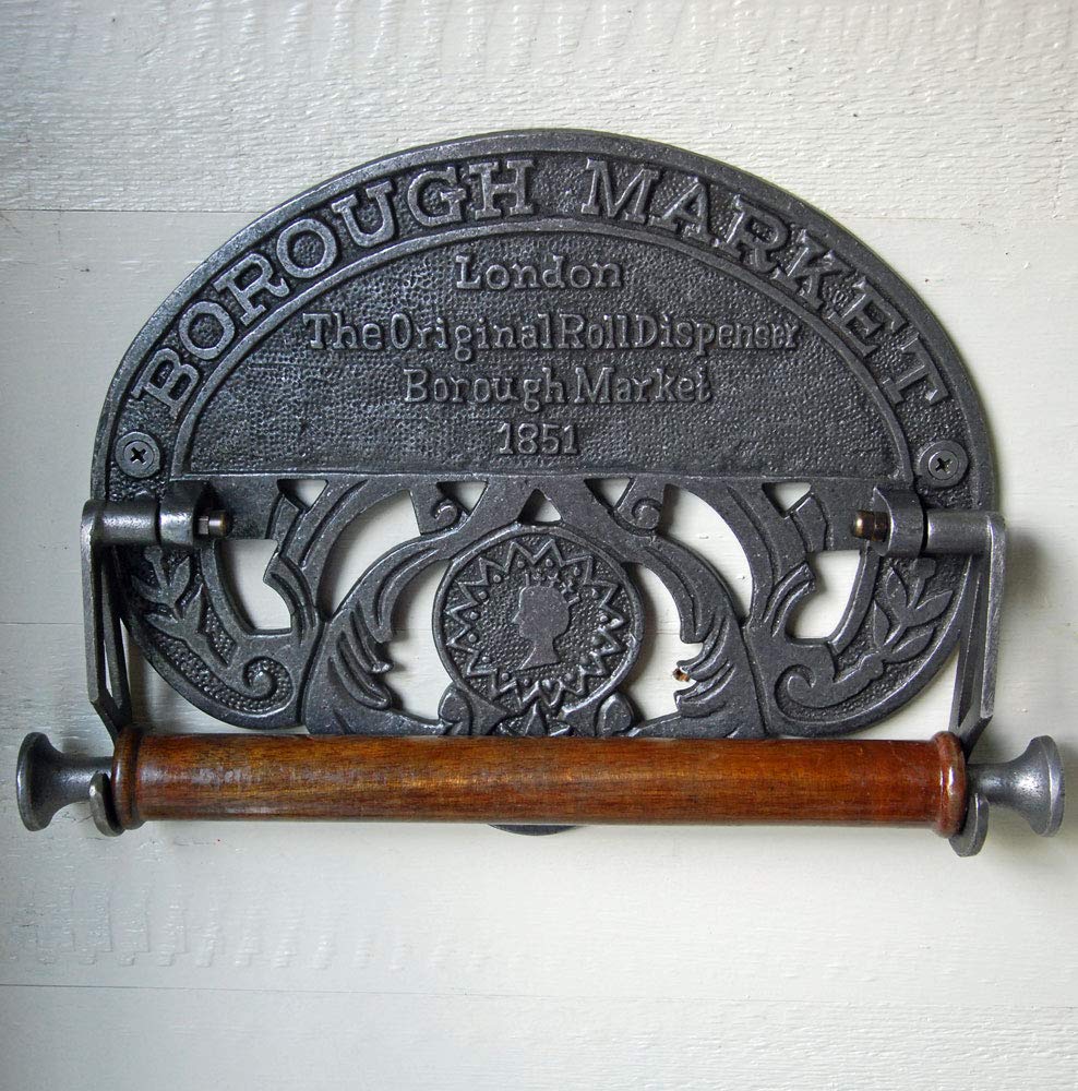 Bowley & Jackson Borough Market antique design wall mounted kitchen roll holder
