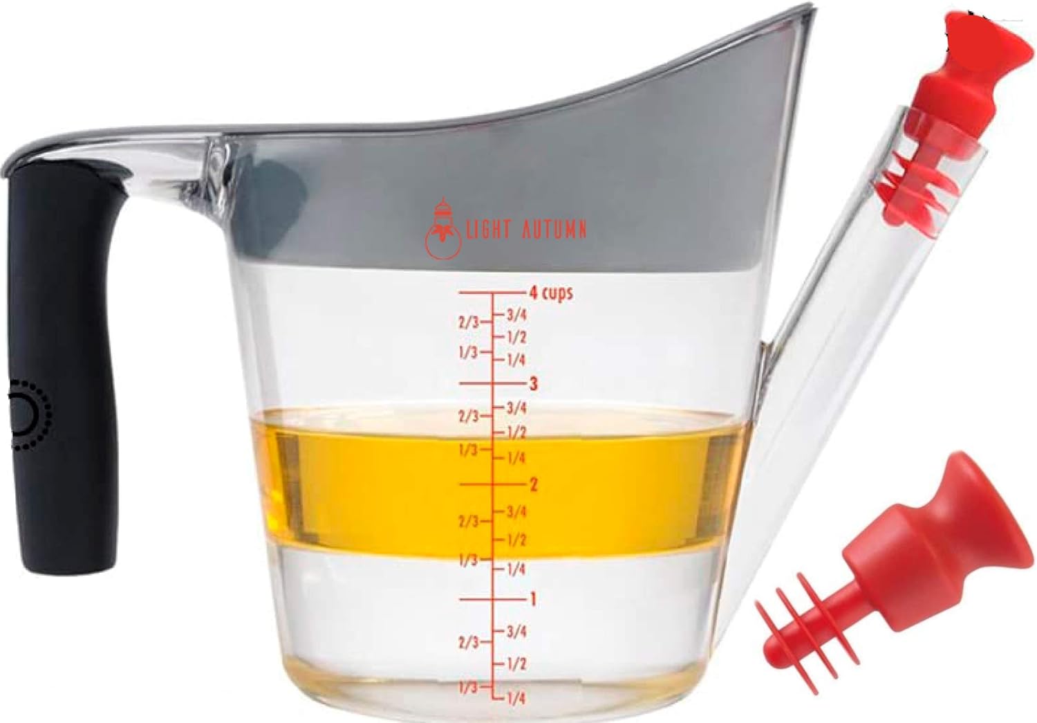 Light Autumn Gravy Separator & Fat Separator Cup with