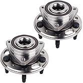 PAROD Pair 513288 Front/Rear Wheel Hub Bearing Assembly Compatible with Chevy Malibu, Impala, Equinox, GMC Terrain, Buick Lacrosse, Cadillac XTS, CTS, Regal, 5 Lugs w/ABS