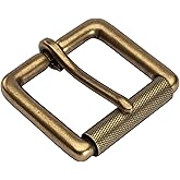 TYWestyles 1.5 inch Belt Buckle Single Prong Solid Antiqued Brass for Men Women Belt