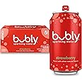 bubly Sparkling Water, Strawberry, Zero Sugar & Zero Calories, Seltzer Water, 12 Fl Oz Cans (Pack of 8)