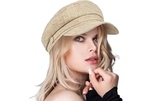 ColorSun Women's Newsboy Caps Beret Hat for Fashion Ladies Black Women's Newsboy Caps Beret Hat for Fashion Ladies