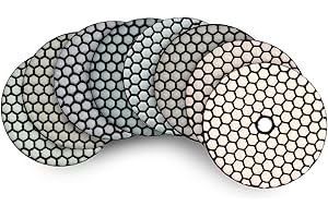 DT-DIATOOL Dry Diamond Polishing Pads 4 Inch for Granite Marble Quartz Stone Countertop Tiles Mixed Grits