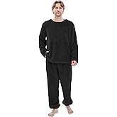 PJGGZ Fleece Mens Pajamas Set, Big and Tall Fluffy Adult Pjs Sets with Tops and Bottoms Fuzzy Warm Soft Winter Loungewear