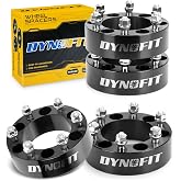 dynofit 6x5.5 Wheel Spacers 2 Inch Compatible with Toyota Tacoma, 4Runner, FJ Cruiser | M12x1.5 Extended Lug Nuts, 108mm Hub Bore, 6x139.7 Forged Spacers for Tundra GX460 GX470 Sequoia Fortuner