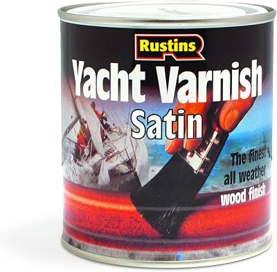 Rustins Yacht Varnish Satin 1ltr - Tung Oil Formula Marine Exterior Finish