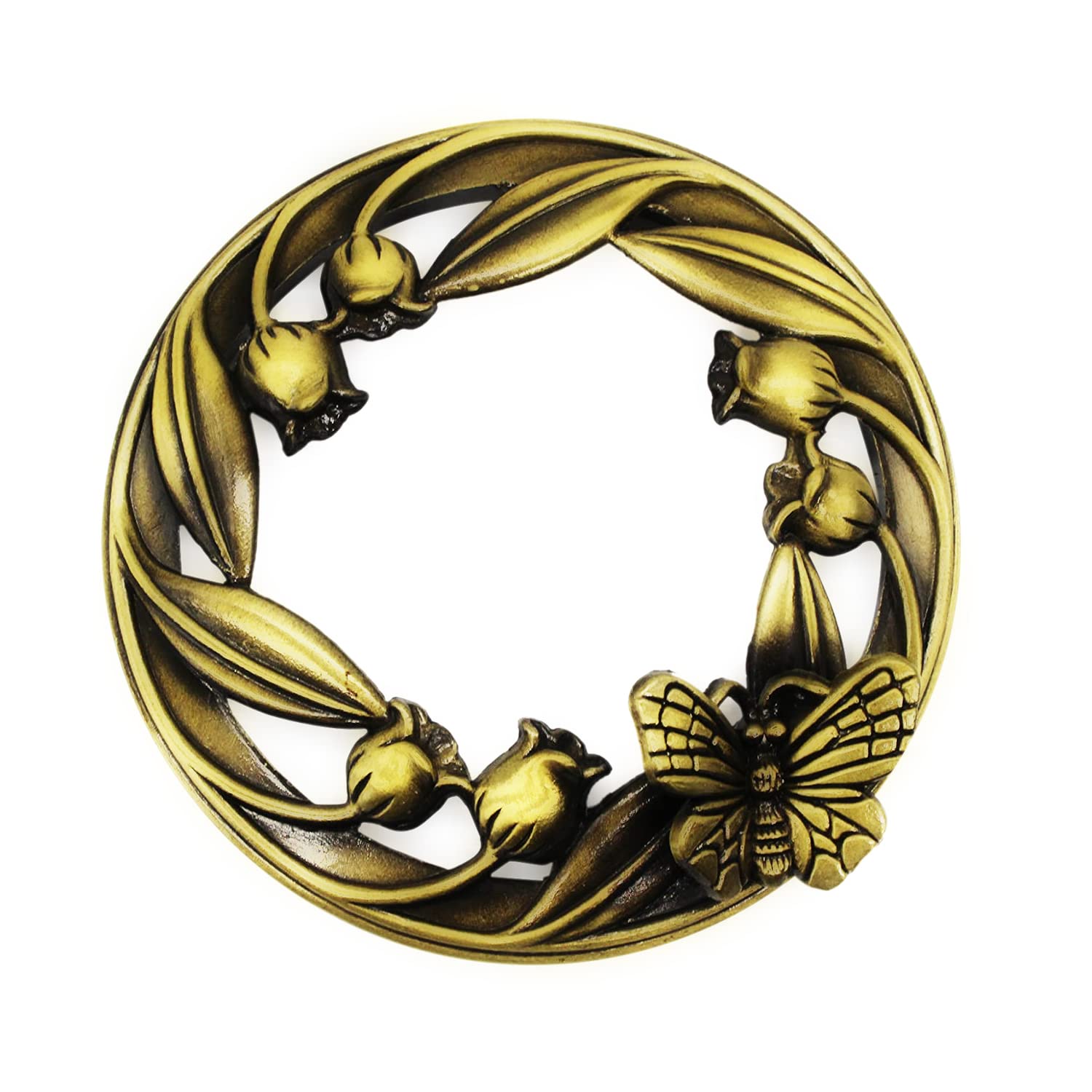 AiiBowy Candle Lid, 8.2 cm Candle Cover Attachment, Metal Cover, Candle Accessories, Lampshade, Matrix Brushed, Metal, Christmas (7.3-8.1 cm #3D Butterfly)