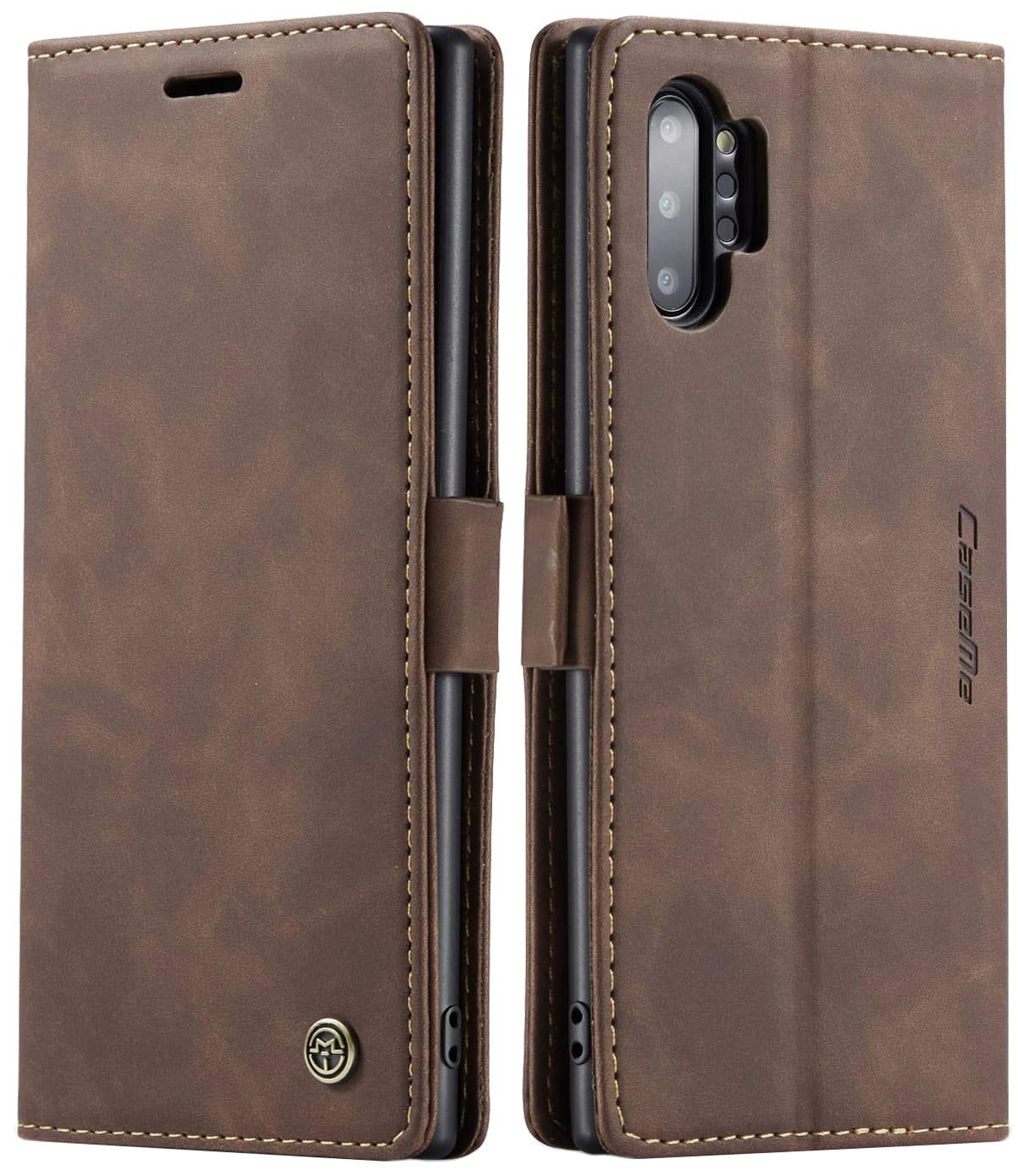 SINIANL Case for Samsung Galaxy Note 10/Note 10+ Plus/Pro/5G Leather Folio Flip Cover with Kickstand and Credit Slots