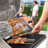 OnlyFire BRK-6038 Stainless Rotating Skewer System for Rotisserie Grills view 8