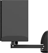 mahara Black Universal Speaker Mounts Pair, Swivel Tilt, 145-320mm view 2