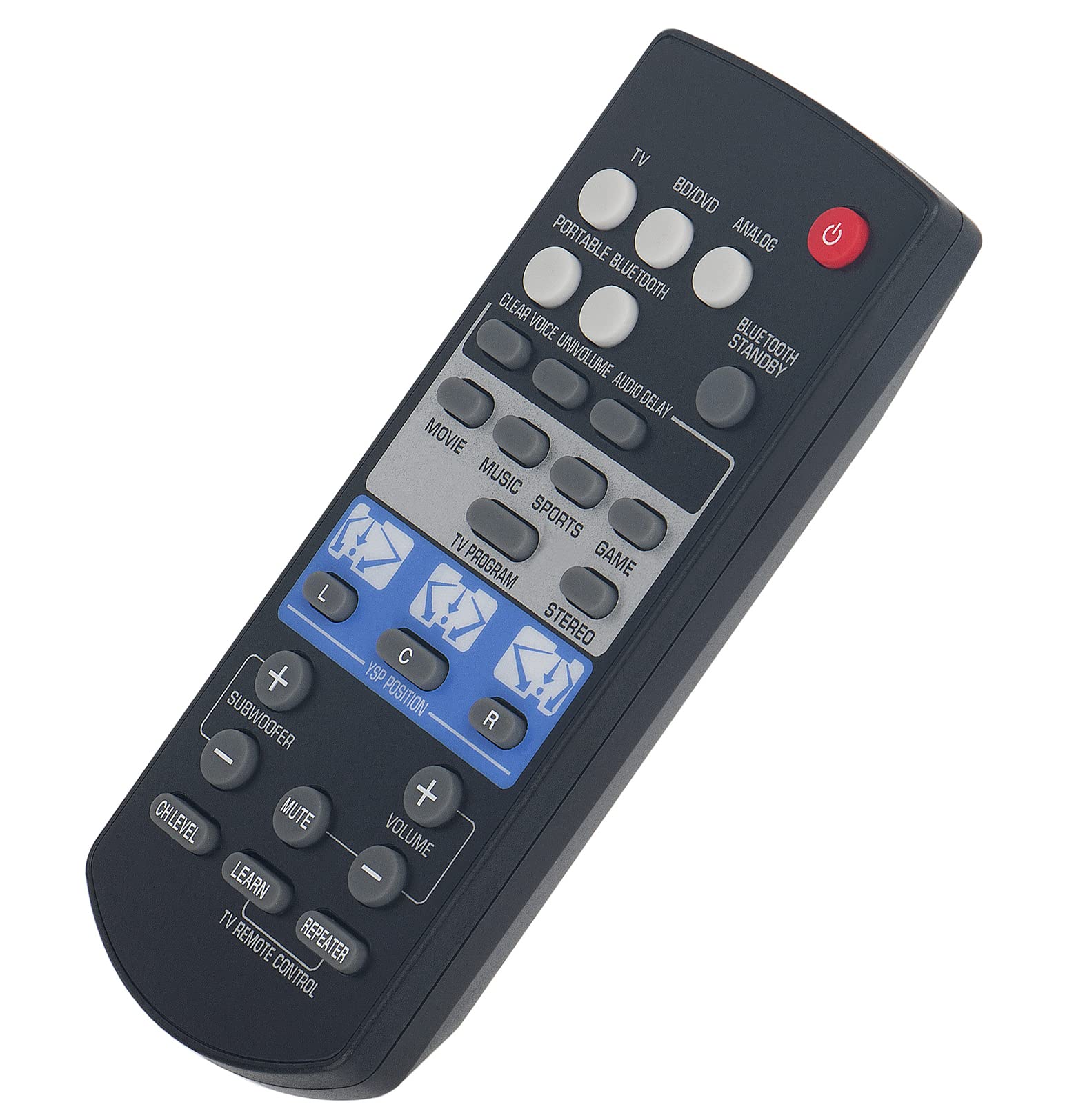 VINABTY Replaced Remote Fit for Yamaha Digital Sound Projector Sound Bar YSP-1400 YAS-152 ATS-1520 FSR80 ZG80760