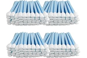 Foam Sticks Cleaning Swabs - BIHYM Lint-Free Foam Swabs for Inkjet Printer, Camera, Optical Lens, and Electronics (Blue, 300p