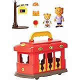 Daniel Tiger's Neighborhood Deluxe Electronic Trolley Vehicle with 2 Songs, 12 Phrases, Trolley Sounds & Light! Daniel & Mom 