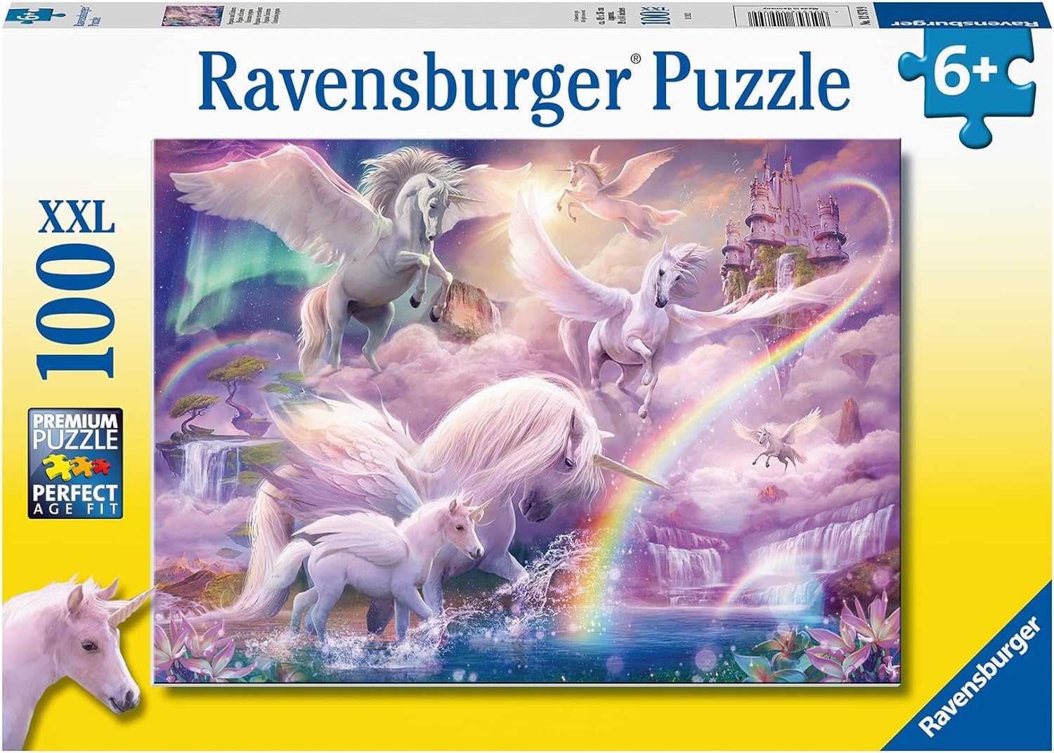 Ravensburger Pegasus Unicorns 100 Piece Jigsaw Puzzles for Kids Age 6 Years Up - Extra Large Pieces Multi-coloured, 12979