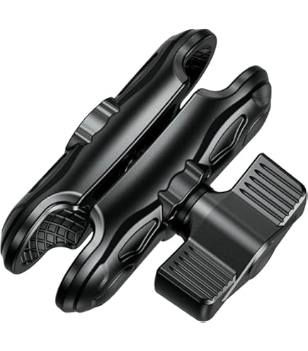 1'' Ball Clamp Mount Base With Tough-Claw, Fit Handlebar Rail 0.78'' To 1.97'' In Diameter, Compatible With RAM Mounts B Size 1 Inch Ball Double Socket Arm & Bike Motorcycle Phone Holder - View #9