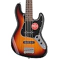Squier Affinity Series 5-String Jazz Bass, 3-Color Sunburst, Laurel Fingerboard