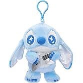 MINISO Disney Stitch Plush Keychain, Lilo &amp; Stitch Bag Charm for Backpack | Soft Fluffy Stitch Stuffed Animal Key Chain for Handbag Purse, Cute Stitch Plushie Pendant Gifts for Girls Boys Disney Fans
