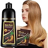 Onilyua Natural Blonde Brown 3-IN-1 Golden Hair Dye Shampoo 500ml, Colors in 10-15 Mins, 100% Coverage for All Hair Types (Blonde Brown)
