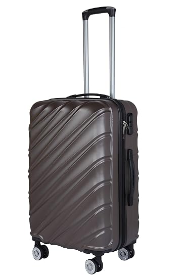 3G Combat 8018 Series ABS 20-inch Blue 4Wheel Hard Sided Luggage Trolley Suitcase