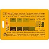 Rad Triage 50 Personal Radiation Detector for Wallet or Pocket, Nuclear Radiation Detector, Electromagnetic Field Detector, A