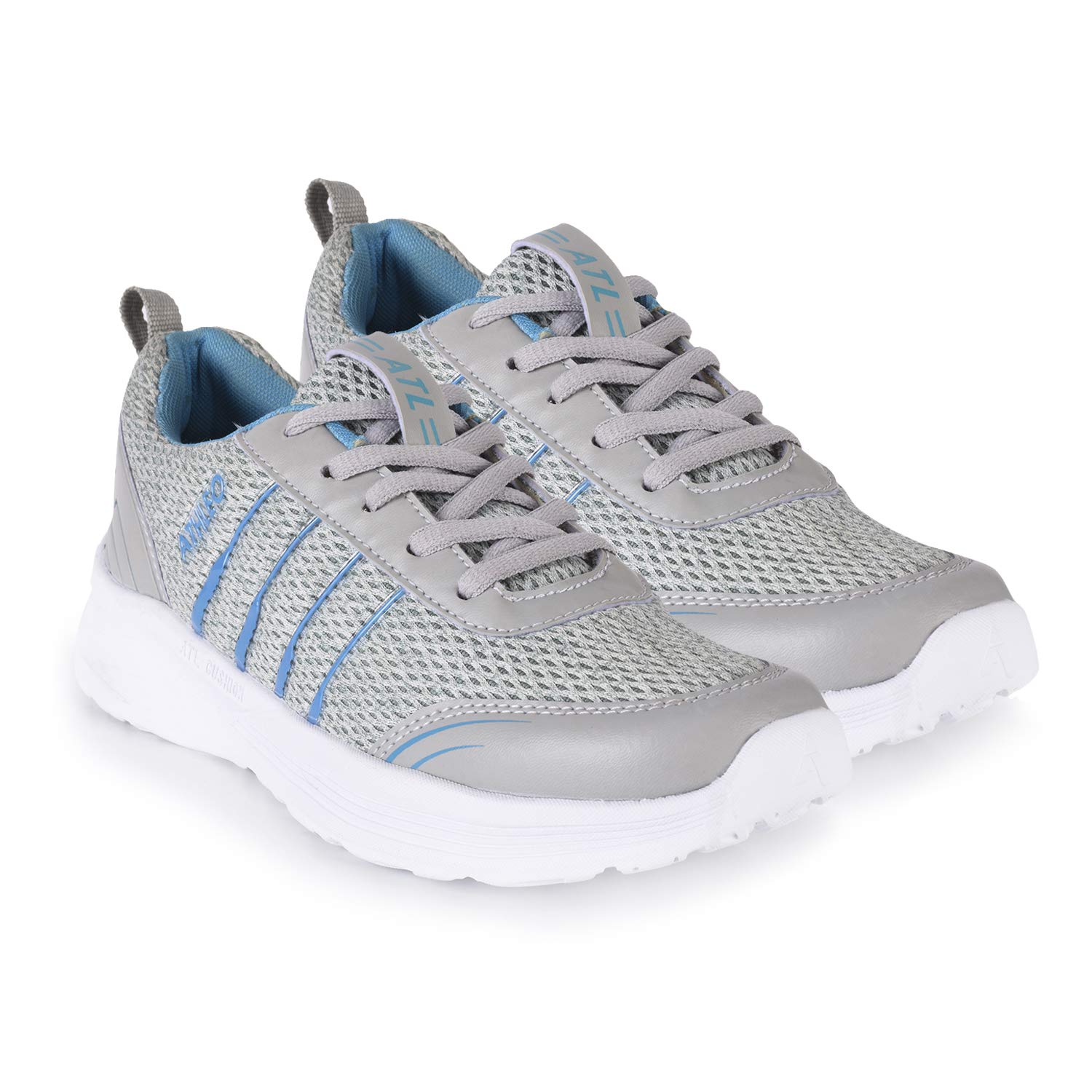 action grey running shoes