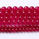 Rose Carnelian Stone Beads for Jewelry Making DIY Bracelet Necklace Gemstone Round Crystal1 Strand 15.5inch 60PCS 6MM