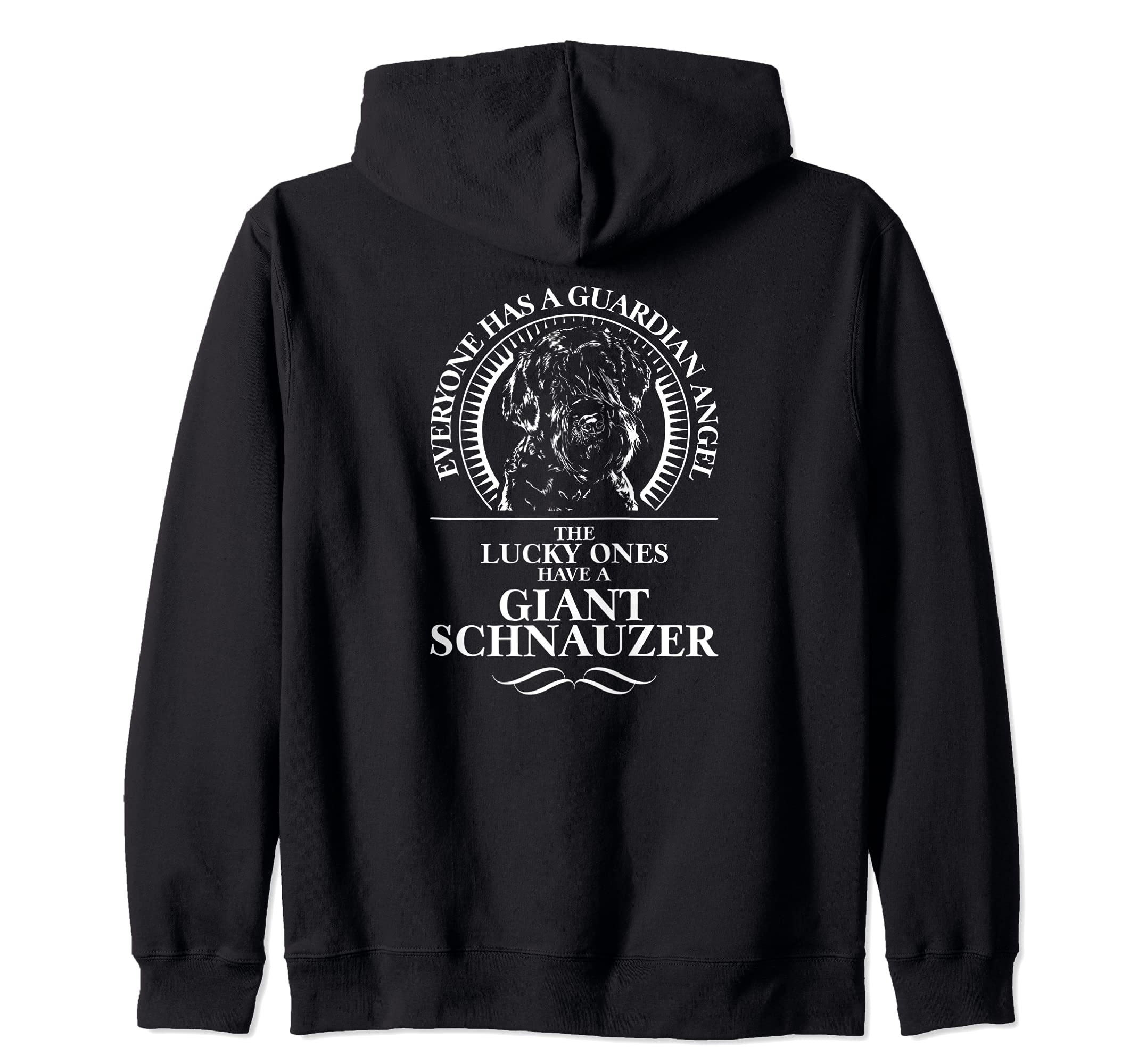 Proud Giant Schnauzer Guardian Angel dog saying dog Zip Hoodie