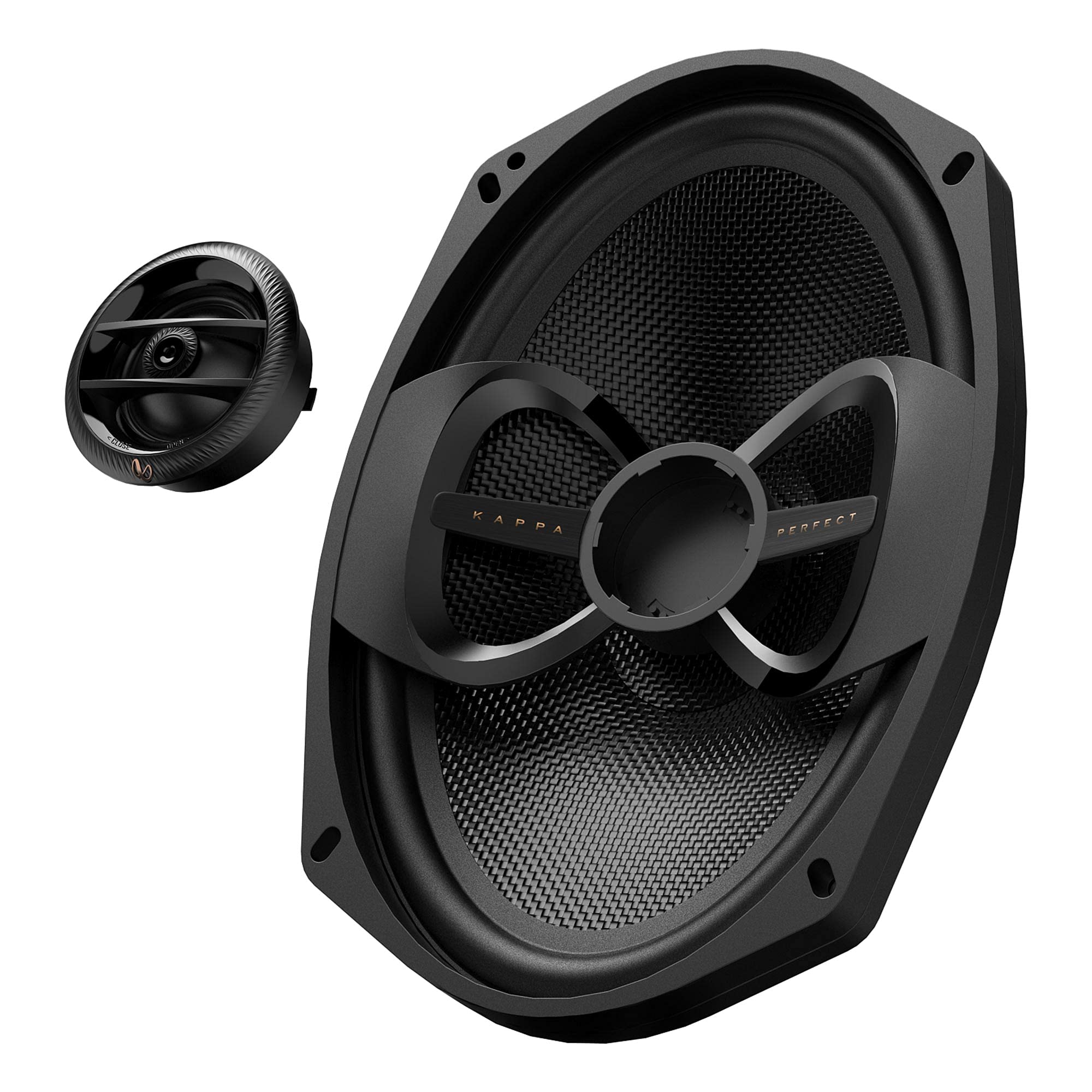 Infinity Kappa Perfect 900X Premium 6x9 Bag Lid Speakers Compatible with Harley Davidson - Includes Grilles