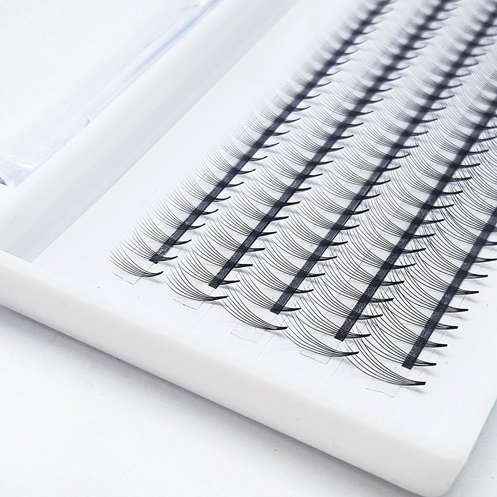 EMEDA Full Volume Eyelashes Extensions Russian Cluster Individual Eyelashes Professional Volume C Curl Lash Extensions Premade 6D Volume Fans(VLash-0006) - Image 4