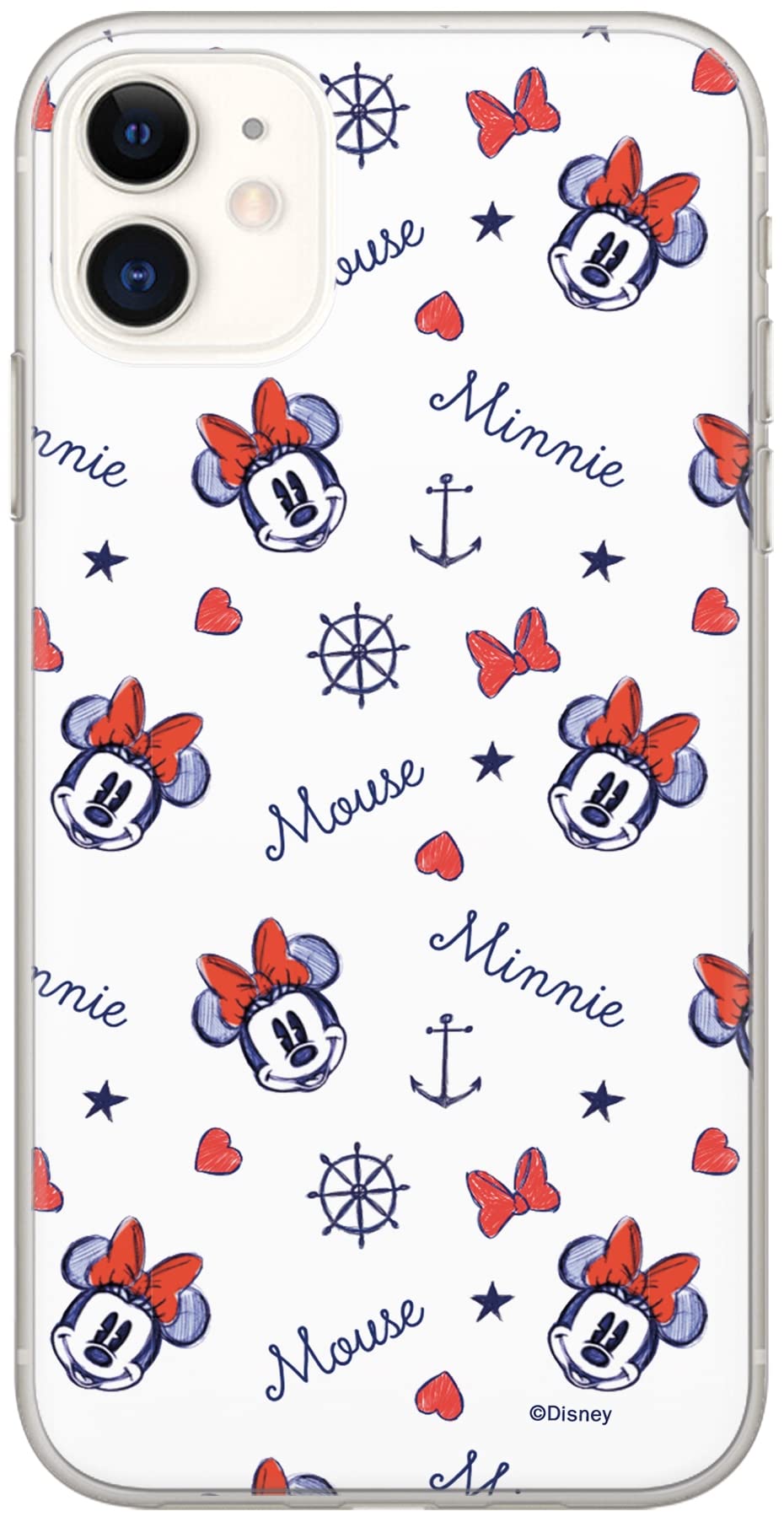 ERT GROUP Original and officially licensed Disney Minnie and Mickey smartphone case for Huawei P20 Lite, optimal smartphone shape, shockproof White