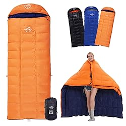 OMVMO 0 Degrees F 800 Fill Power Down Sleeping Bag