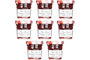 ITHACORE Gift Box of 8 Bonne Maman Mini 1 oz. Jars (8 Raspberry)