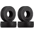 INJORA 1.0 Tires - S5 All Terrain Comp Pin Crawler Tires for TRX4M AX24 SCX24 FCX24 Upgrade Parts,55 * 20mm,T1013
