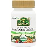 NaturesPlus Source of Life Garden Women’s Once Daily Multivitamin - 30 Tablets - Supports Energy & Healthy Immune System - USDA Certified Organic, Non-GMO, Vegan, Gluten Free - 30 Servings